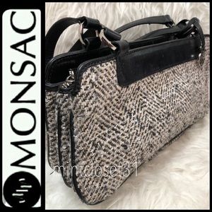 Monsac Leather Shoulder Bag